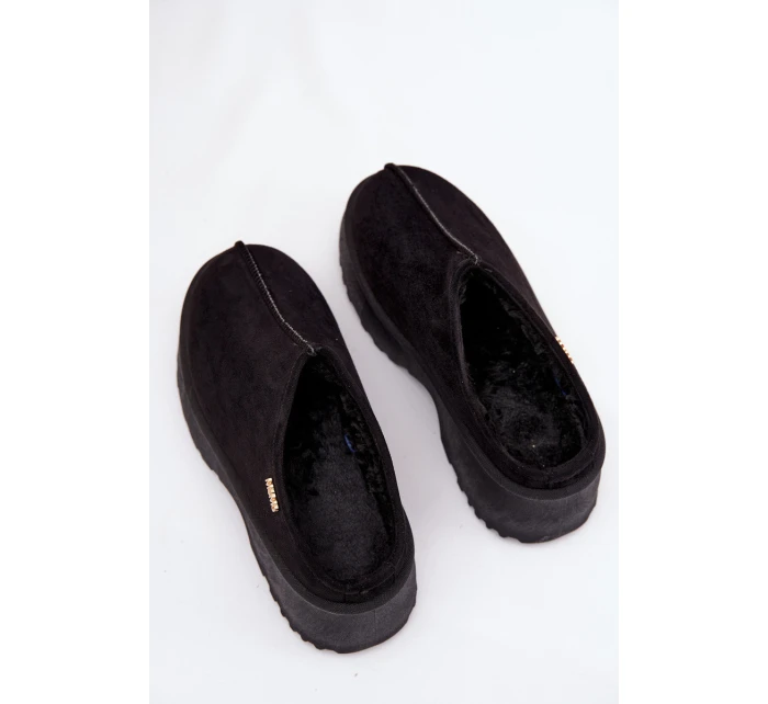 Dámské nízké sněhule na platformě černé model 21772420 - Boto