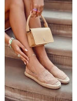 Klasické dámské espadrilky prolamované nude Catris Klasické dámské espadrilky prolamované nude Catris