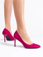 Pěkné lodičky dámské růžové na jehlovém podpatku Pěkné lodičky dámské růžové na jehlovém podpatku