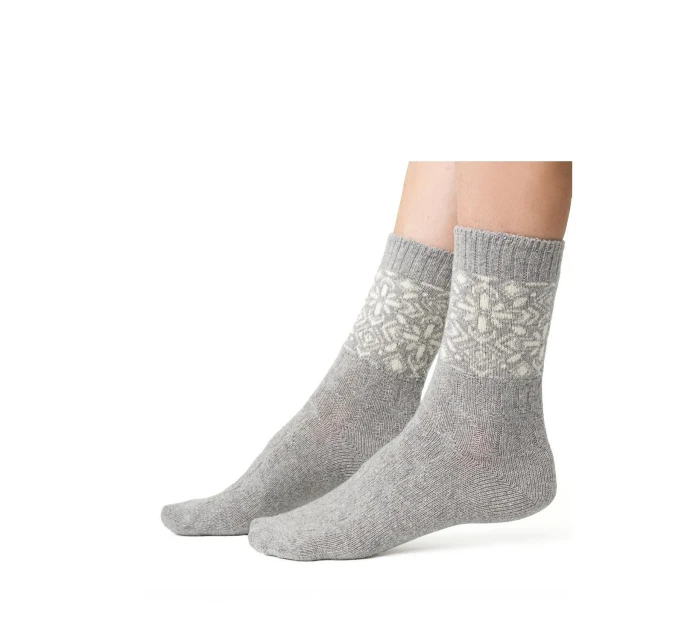 Ponožky Steven art.093 Vzor Vlněné dámské 35-40