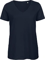 B&C Inspire V T /women_° Dámské tričko s výstřihem do V 01.TW45 navy