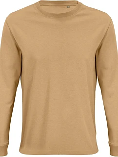 SOL'S Pioneer LSL Tričko s dlouhým rukávem z bio bavlny 25.3982 dark beige