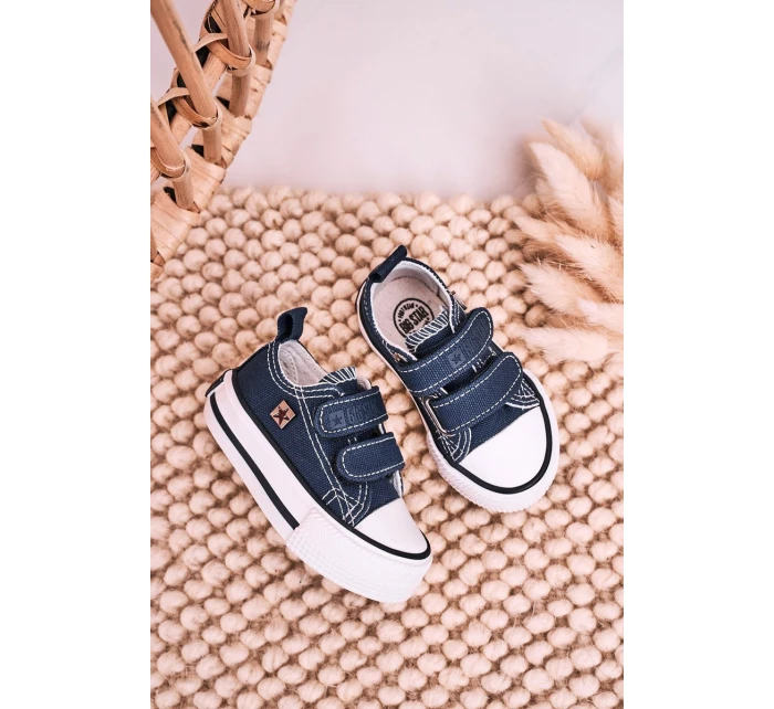Dětské Tenisky Na Suchý Zip BIG STAR model 21545397 Tmavě Modré - Big Star Shoes Dětské Tenisky Na Suchý Zip BIG STAR model 21545397 Tmavě Modré - Big Star Shoes