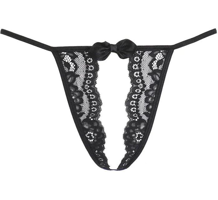 Otevřená tanga V-9818 černá - Axami