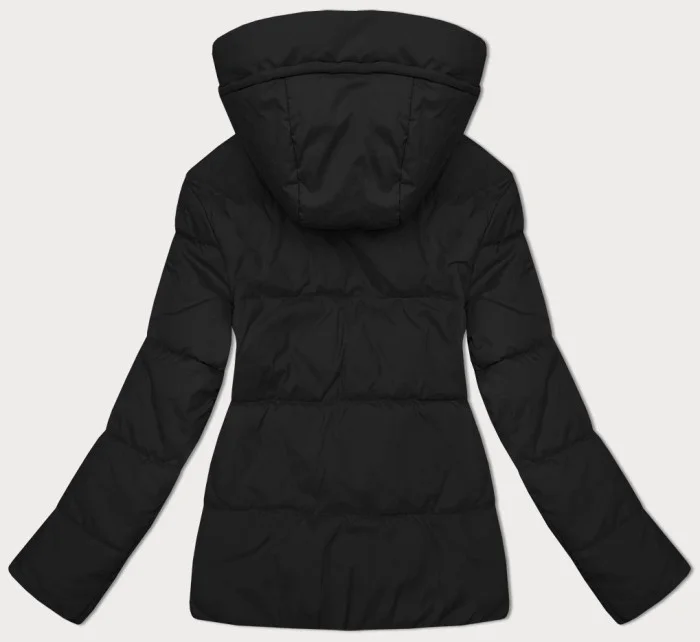 béžová oboustranná dámská krátká bunda s kapucí model 21442158 - J.STYLE béžová oboustranná dámská krátká bunda s kapucí model 21442158 - J.STYLE