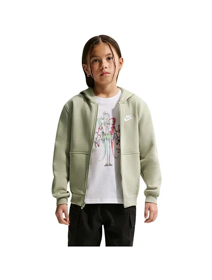 Dětská mikina Nike Sportswear Club Fleece, světle zelená, velikost L model 22310197 - No name Dětská mikina Nike Sportswear Club Fleece, světle zelená, velikost L model 22310197 - No name