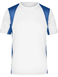 Daiber JN 306 Pánské běžecké tričko 02.0306 white/royal blue