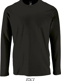 SOL'S Imperial LSL Men Pánské tričko s dlouhým rukávem 25.2074 deep black