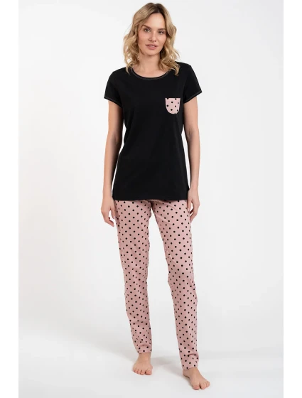 Italská móda Buscato c.r. délka barva:černá/potisk Italská móda Buscato c.r. délka barva:černá/potisk