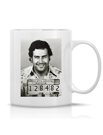 PABLO ESCOBAR - klasický bílý keramický hrníček 300 ml PABLO ESCOBAR - klasický bílý keramický hrníček 300 ml