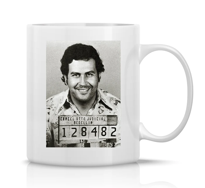 PABLO ESCOBAR - klasický bílý keramický hrníček 300 ml PABLO ESCOBAR - klasický bílý keramický hrníček 300 ml