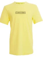 Pánské triko s krátkým rukávem NM2268E ZJB žlutá - Calvin Klein