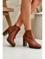 Boty na podpatku model 199084 Step in style Boty na podpatku model 199084 Step in style