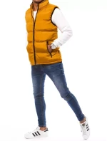 Pánská prošívaná žlutá vesta FashionStreet TX4084