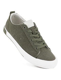 Pánské textilní tenisky zelené Big Star TT174292