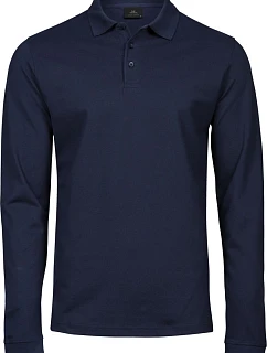 TJ Pánské elastické piqué polo s dl. rukávem 18. navy model 22497403 - Tee Jays