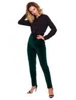 M644 Sametové kalhoty - zelené