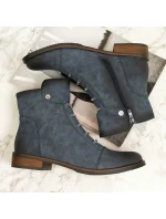 Dámské boty s ozdobami zateplené modré Jezzi Dámské boty s ozdobami zateplené modré Jezzi