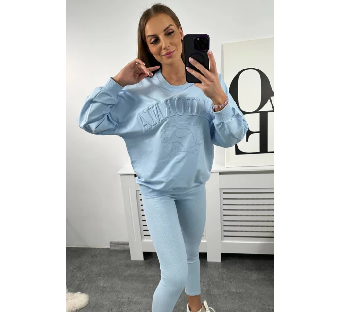 Kalifornská bavlněná souprava modrá