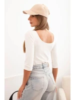 Halenka s kulatým výstřihem ecru Halenka s kulatým výstřihem ecru