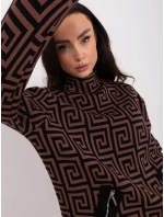 Sweter AT SW model 18955182 brązowy - FPrice Sweter AT SW model 18955182 brązowy - FPrice