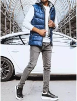 Pánská tmavě modrá vesta Dstreet TX4138 Pánská tmavě modrá vesta Dstreet TX4138