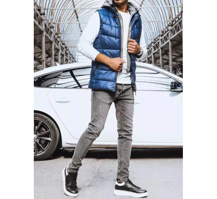 Pánská tmavě modrá vesta Dstreet TX4138 Pánská tmavě modrá vesta Dstreet TX4138