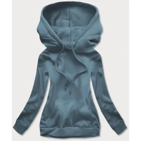 Šedomodrá dámská tepláková mikina (W02-09