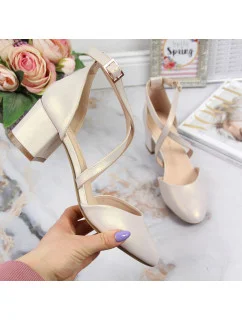 Dámské béžové sandály s pásky Sergio Leone W  model 22001677 - Inny