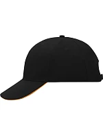 Daiber MB 24 6 panelová sandwich kšiltovka 03.0024 black/orange Daiber MB 24 6 panelová sandwich kšiltovka 03.0024 black/orange
