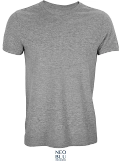 Unisex piqué tričko grey melange model 22500271 - NEOBLU