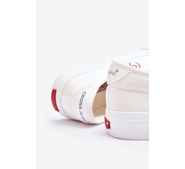 Dámské Cross Jeans Fabric Sneakers LL2R4043 Bílé