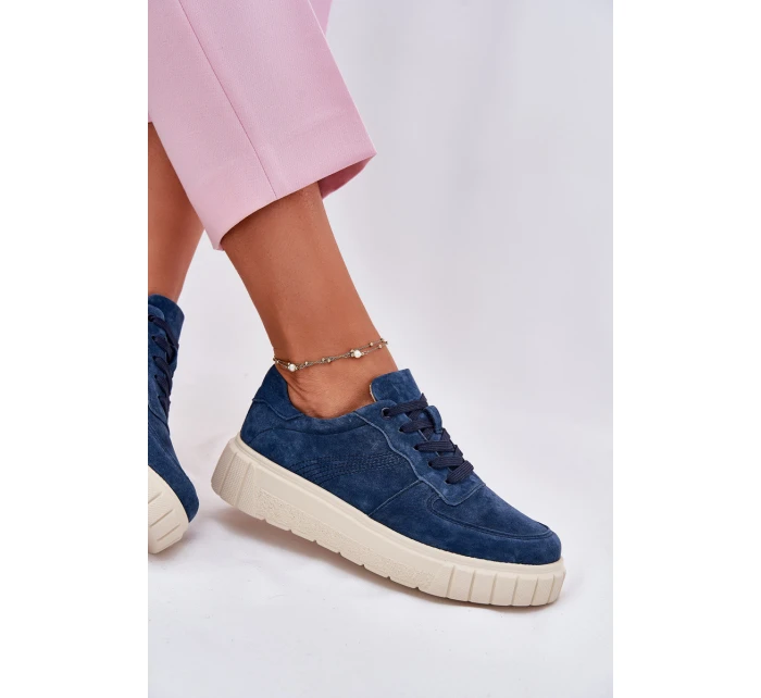 Semišové Dámské Tenisky Na Platformě model 21697031 - EVENTO