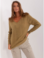 Sweter AT SW 2329.98P oliwkowy