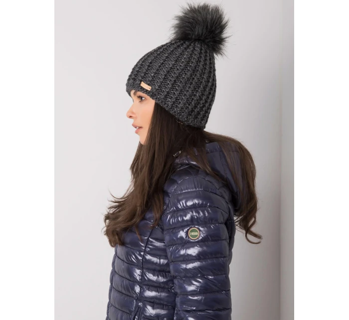 Dámská čepice 17 tmavě šedá