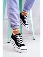 Dámské zavazováním tenisky Černá Menifee Dámské zavazováním tenisky Černá Menifee