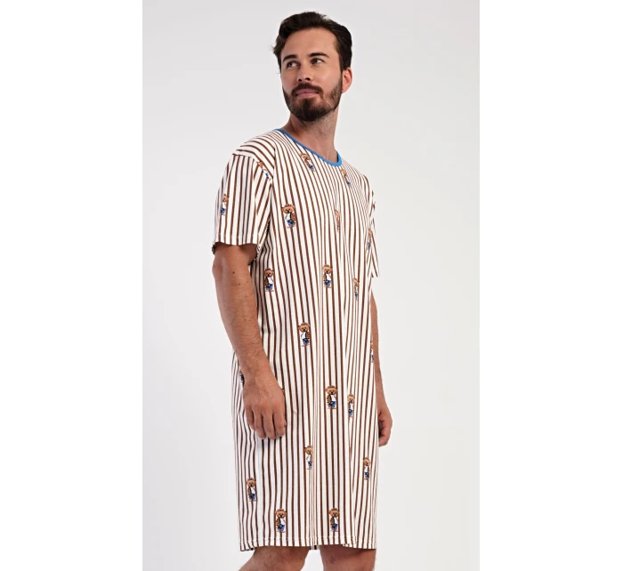 Pánská noční košile s krátkým rukávem Bear