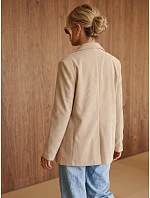 Dámská béžová kordová bunda FashionStreet PY0158