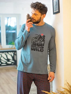 Pyžamo Key MNS 634 B26 dlouhé rukávy, velikost M–2XL