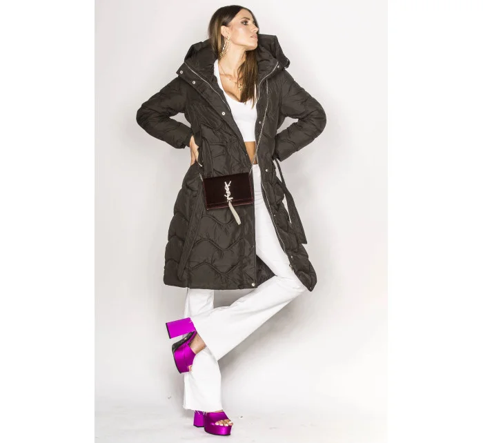 Černá rozšířená dámská bunda (ag2-j81)