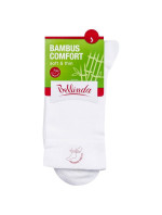 Dámské bambusové ponožky BAMBUS LADIES COMFORT SOCKS - BELLINDA - bílá