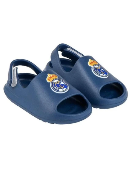 Real Madrid plážové žabky k bazénu modré Jr sandály model 21217154 - Real Madryt Real Madrid plážové žabky k bazénu modré Jr sandály model 21217154 - Real Madryt