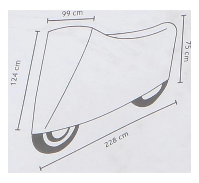 Kryt motoru 228x124/75x99CM DUNLOP Kryt motoru 228x124/75x99CM DUNLOP