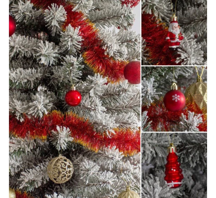 PLASTOVÉ TVAROVÁNÍ CETKY BEZPEČNÉ VÁNOČNÍ STROMEK 10KS SLÍDA