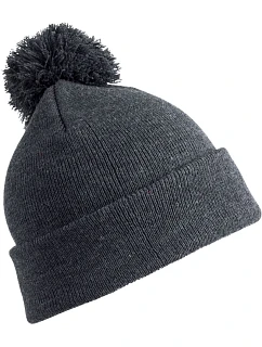 Result Headwear RC 028X Pletená čepice s bambulí 28.028X grey