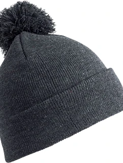Result Headwear RC 028X Pletená čepice s bambulí 28.028X grey