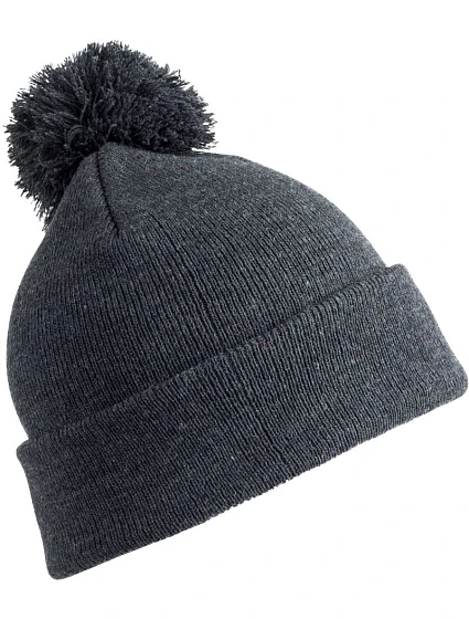 Result Headwear RC 028X Pletená čepice s bambulí 28.028X grey Result Headwear RC 028X Pletená čepice s bambulí 28.028X grey