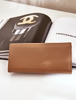 Eko Kůže Hladká Dámská Peněženka Tmavě Béžová Erolia