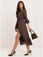 Sukienka MI SK model 22340863 brązowy - FPrice Sukienka MI SK model 22340863 brązowy - FPrice