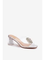 Klapky na podpatku model 225136 Step in style